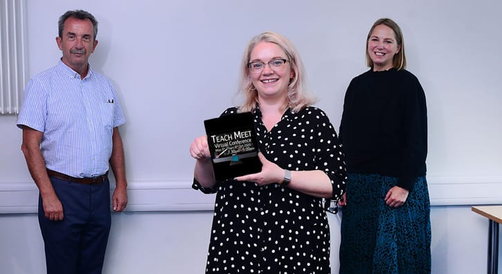 Michael Malone, Steganie Campbell and Paula Philpott 